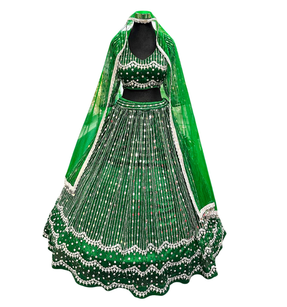 Dark Green Lehenga Choli
